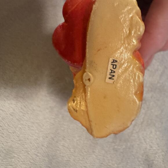 Vtg 3 inch Little Miss Muffet Blow Mold Christmas Hanging Plastic Ornament Japan - Picture 3 of 4